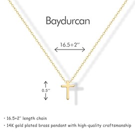 Baydurcan - Collar de cruz para mujer, diseño de cruz para mamá, Nana, hermana, amiga, hija, regalo ideal para Navidad, Acción de Gracias, cumpleaños,