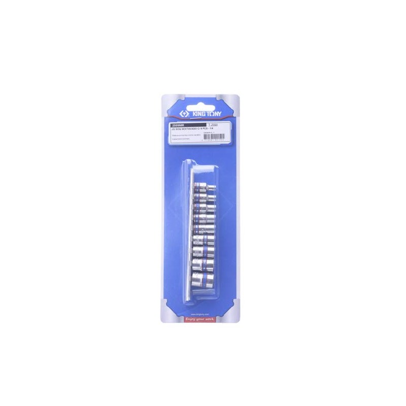 king tony 2509MR Set of Metric Sockets on Rail, Set