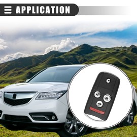 Motoforti Keyless Entry Remote, Key Fob, for Acura MDX 2007-2013, Plastic, N5F0602A1A, Black