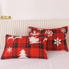 Mengersi Christmas Duvet Cover Set Queen Size,Christmas Tree Snowflake Duvet