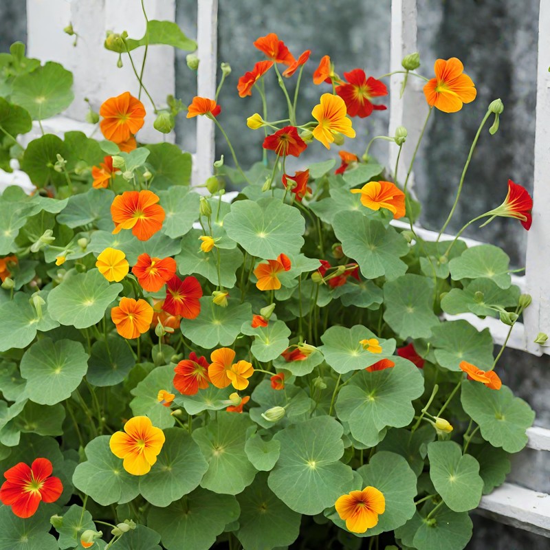 30 Pcs Nasturtium Flower Seeds for Planting with Mixed Colors