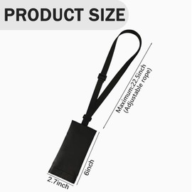 Peritoneal Dialysis Catheter Holder for Baxter,Adjustable PD Catheter Lanyard,PD Transfer Set Catheter Shower Holder for Men/Women - Black