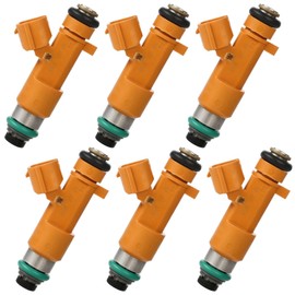FJ1016 Injectors ANGLEWIDE Fuel Injectors Set fit for 2008 2009 2010 2011 2012 2013 for INFINITI G37 3.7L, 2011 2012 2013 for INFINITI M37 3.7L, 2008-2017 for Nissan for 370Z 3.7L, 6Pcs