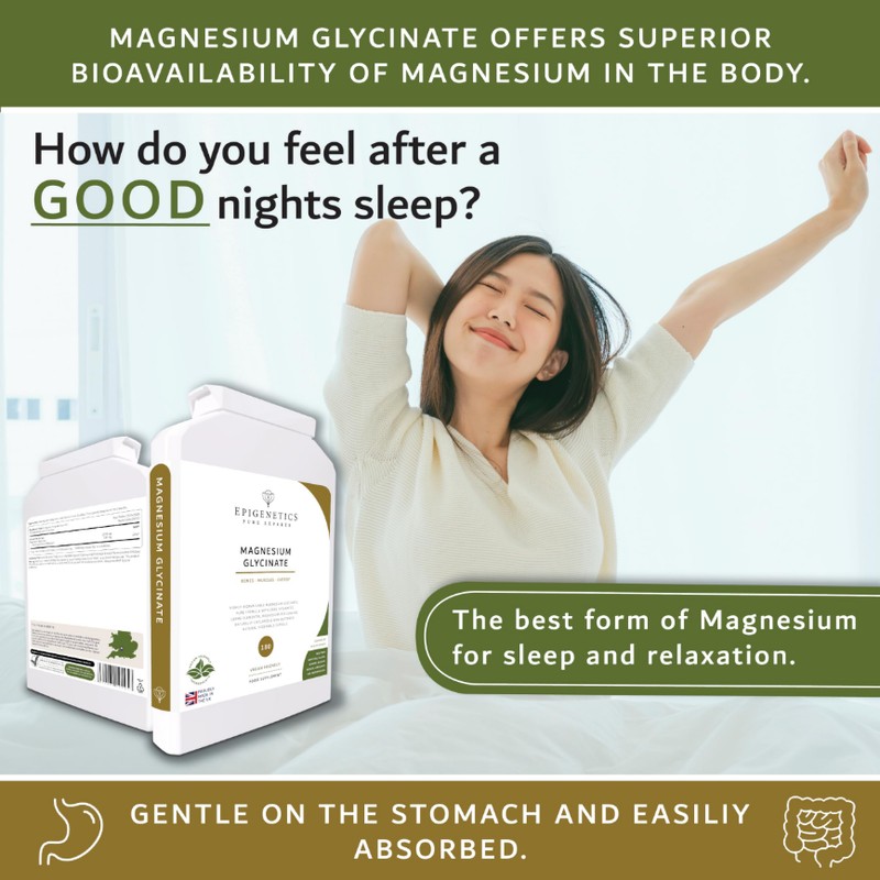 Magnesium Bisglycinate Glycinate Supplement | High Strength & Bioavailable |