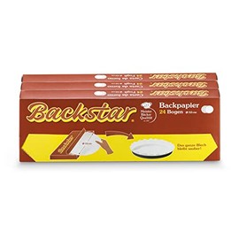 Backstar Backpapier Rund,3 x 24 Bogen à 32 cm