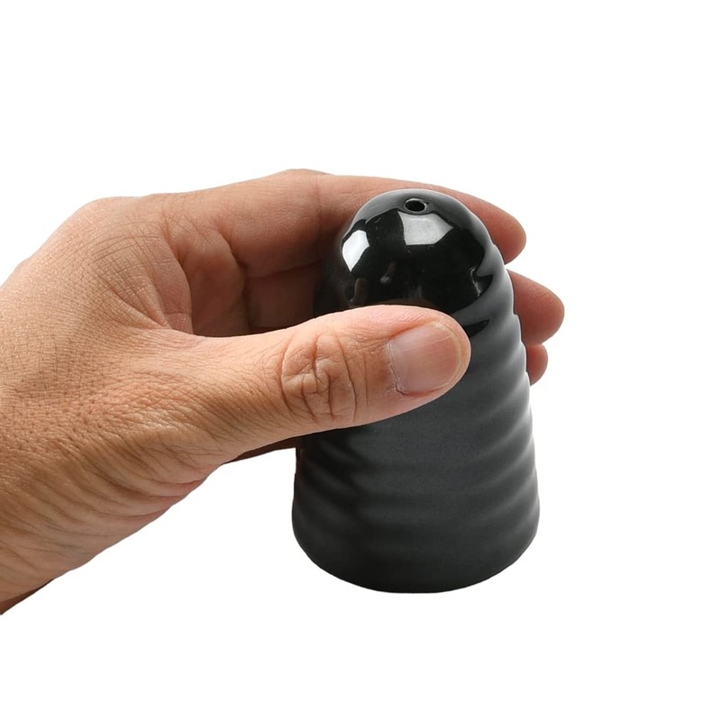 Black Tubular Furikake [52x82mm] | Condiment Container (For Table)