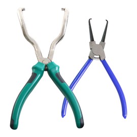 2Pcs Electrical Disconnect Pliers,Electrical Connector Pliers for Cars,7/9 Inch Fuel Line Plier,Fuel Line Plier Car Fuels Feed Pipe Plier Universal Pipe Clip Repair Tool