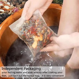 30 PCS Body Detox Foot Soak to Remove Toxins,Lymphatic Drainage Ginger Feet Soak,Mugwort Herbal Foot Detoxing Soak for Dry Cracked Feet,Dispel Cold Remove Dampness 泡脚足浴包艾草叶
