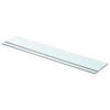 vidaXL 2X Shelves Panel Glass Sheets Plates Display Racks Shelving