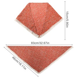 Molans Bandana Headband Chiffon Scarf Headbands - Hair Bandana Floral Hair Kerchief Print Hair Scarves Kerchief for Women