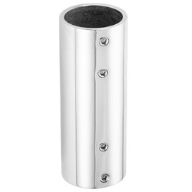 Handrail Straight Pipe Fitting Connector,AICWIOO 7/8 Inch 316 Stainless Steel Emt 2-Way Tube Connector Heavy Duty Bimini Top Hardware Conduit Connector for Deck Yacht/DIY project