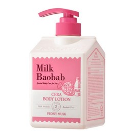 Milk Baobab Cera Body Lotion Peony Musk 600ml Elegant Peony Fragrance Lasting Skin Barrier / 밀크바오밥 세라 바디로션 피오니 머스크 600ml 우아한 작약 향기 지속 피부장벽