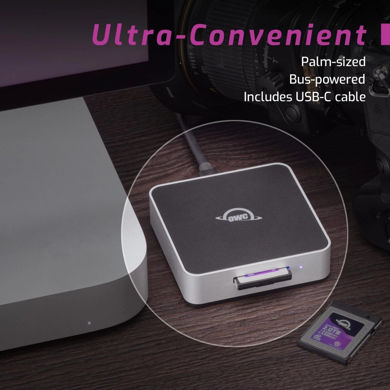 OWC Atlas USB4 CFexpress 4.0 Type B Card Reader, 40Gb/s