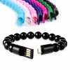 Guz Bead Bracelet Type C USB Charging Cables Line Charger