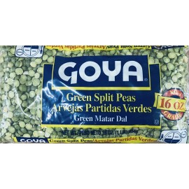 Goya Dry Green Split Peas 16 oz Bag - No 1 Grade