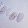 Gingerbread Winter Garden Handmade Nail Tips - Almond Long /