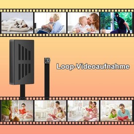 Mr.ing Cámara oculta de 64 GB DIY 1080P Mini cámara espía portátil Covert Niñera grabadora de video con cámaras de seguridad de detección de movimiento para el hogar, la oficina