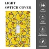Cuitxrac Yellow Rubber Ducks Single Toggle Wall Plate Cute Cartoon