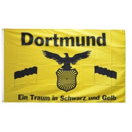 Flaggenfritze® Fan Flag Dortmund - Dream in Black and Yellow - 90 x 150 cm