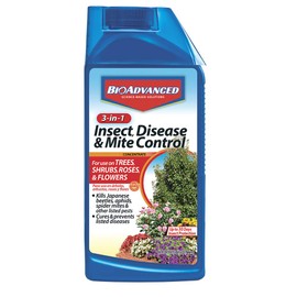 BioAdvanced 3-In-1 Insect, Disease and Mite Control, Fungicide, Concentrate, 32 oz