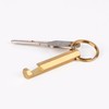 NBGDY 2PCS Solid Brass Keychain Beer Bottle Opener with Brass
