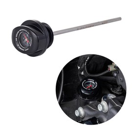 Oil Dipstick with Gauge Oil Level Indicator, Oil Temperature Gauge Compatible with Harley Touring 23+ CVO Road Glide/Street Glide, 25 Road Glide, Street Glide, 24 CVO Road Glide ST (Black)