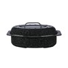Granite Ware 13-inch oval roaster with Lid. Enameled steel design