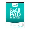 Silvine Refill Pad 160 Pages A4 with 4 Holes Dot Grid Single -