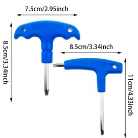 Qusmeiyici 2 Pack Adjustable Golf Tool, Golf Wrench with Plastic Handle Metal Golf Driver Tool Stainless Steel Golf Head Adjustment Tool Golf Club Wrench for Driver Clubs Fairway Hybrids
