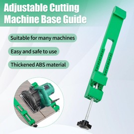 Adjustable Cutting Machine Base Guide, Clamp Circular Saw Guide New Electric Circular Saw Milling Positioning Clamp Precision Wood Cutting Guide Fits 4-6Inch Saw Bases for Precision Cutting (Green)