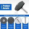 Anglekai 2+1PCS Metal Lawn Mower Blade Sharpener, Universal Metal Lawnmower