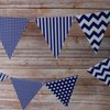 Quasimoon Purple Mix Pattern Triangle Pennant Banner by PaperLanternSt