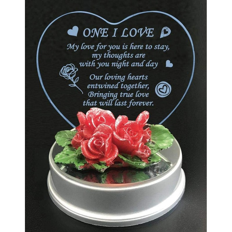 One I Love Heart Shape LED Light Gift BF GF