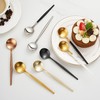 Oishia Spoons Tea Spoons Demitasse Spoons 6pcs 13.5cm Hollow Pattern