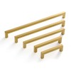 Aibeli Cabinet Handles 10 Pack Brushed Brass Drawer Pulls 5