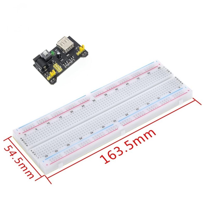 Basic Electronic Starter Kit for Arduino Breadboard Power Jumper Wires