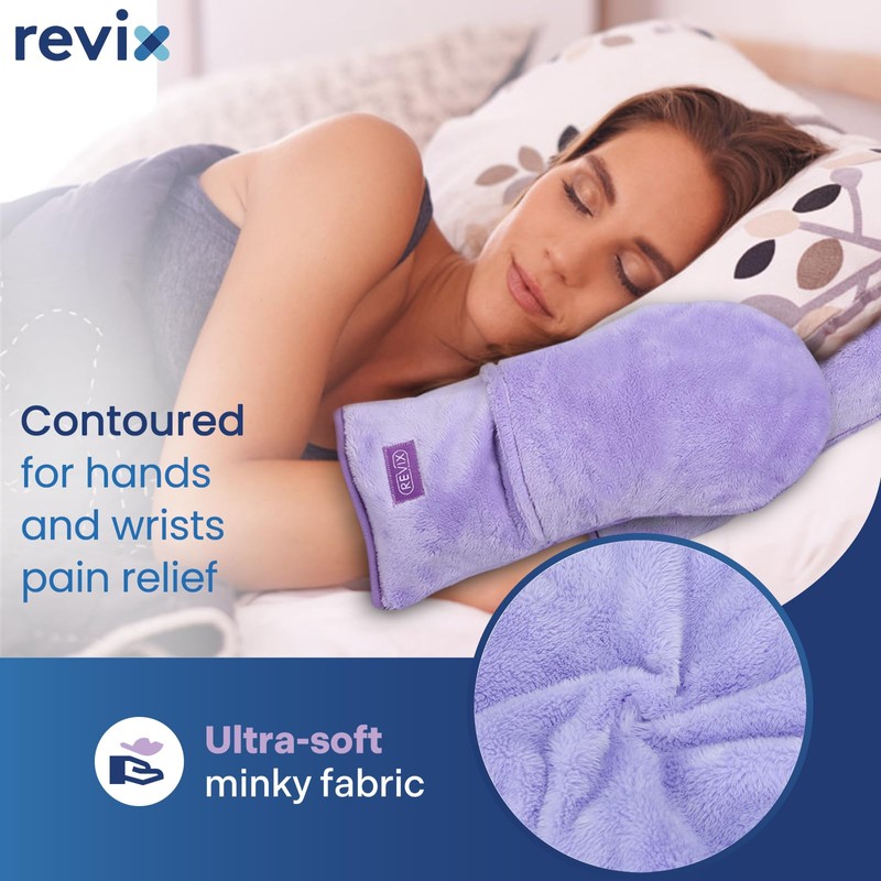 REVIX Microwavable Heating Mittens for Hand and Fingers, Heated Hands