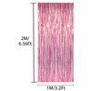 ILLUVA Metallic Tinsel Foil Fringe Curtains, Photo Booth Backdrop Hanging