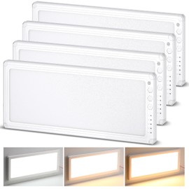 Wovnet 4 Pack RV Ceiling Lights Interior 16.7 x 6.6 156 LEDs 1200 Lm RV LED Lights Interior 12v with 5 Levels of Dimming and 3 Color Temperature for Trailer Boat Car Camper