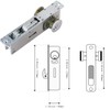 NNAA Storefront Door Mortise Lock Hook Deadbolt & Double Keyed