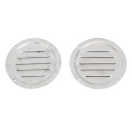 2PCS Round Louvered Air Vent Stainless Steel Marine Grade Rainproof Ventilation Cover for Marine Boats Yacht 4 inches