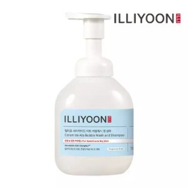 Elizium 일리윤 세라마이드 아토 버블워시 앤 샴푸 400ml1개 헤어 미용 트린트먼트 염색 Illyoon Ceramide Atopy Bubble Wash & Shampoo 400ml Hair Care Treatment for Colored Hair
