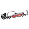 Alloy Semi Flatbed Trailer Truck Toy with Submarine Educational Realistic