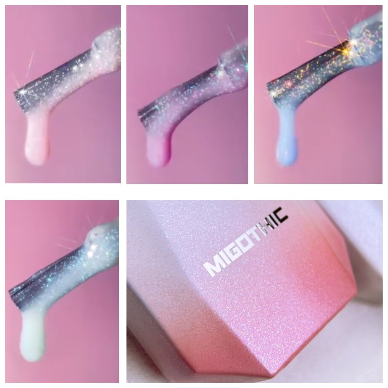 MIGOTHIC Love Actually Glitter Gel 10ml, Color:MG03 : MG04