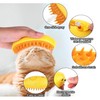Steamy 3-in-1 Self-Cleaning Cat Grooming Brush - Massage, Removes Knots