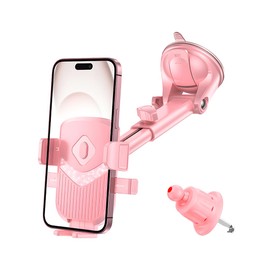 Dashboard Windshield Air Vent Phone Holder, Pink Style 1