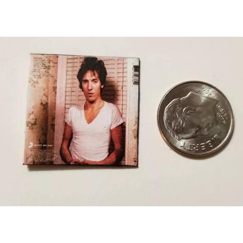 Dollhouse Miniature Record Album 1" 1/12 Bruce Springsteen Darkness Town