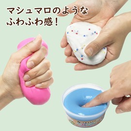 Beaded Slime, Stretchable Slime, Clay, New Feel, Mysterious, Squishy, Monster, Indoor Play, SNS, Stress Relief, (Set of 4 Colors)