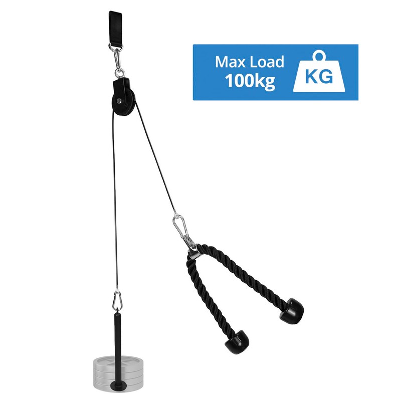 QWORK® 1.5 Meters Fitness Steel Cable Pulley Cable, Cable Machine