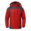 GAXIDES Mens Skiing Jacket Winter Jacket Water Resistant Windproof Rain